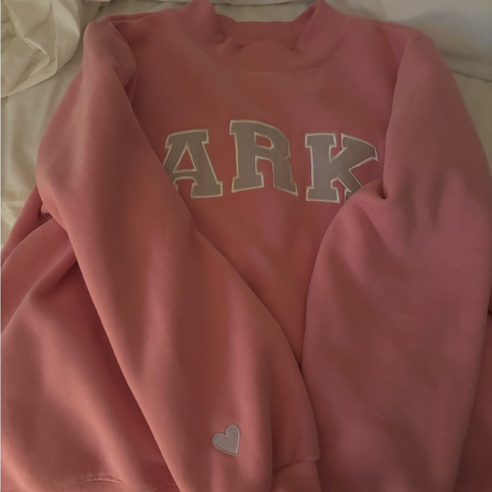 PARKE Valentine's Varsity Mockneck - Blush + Lavender - L/XL